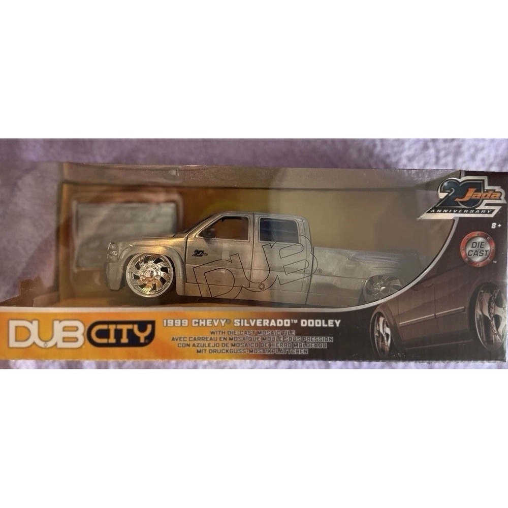 Jada‎ Toys Dub City 1999 Chevy Silverado Dooley 1:24 Diecast Truck NIB